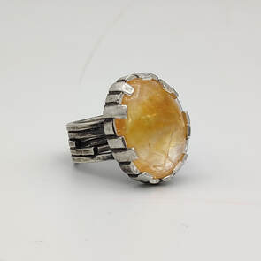 vancouver island art workshops castellated ring silversmith jewellery ring jewelry