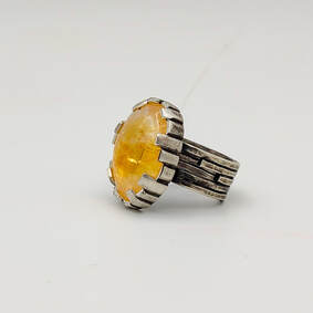 vancouver island art workshops castellated ring silversmith jewellery ring jewelry