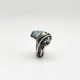vancouver island art jewellery workshops monstera sterling silver ring 
